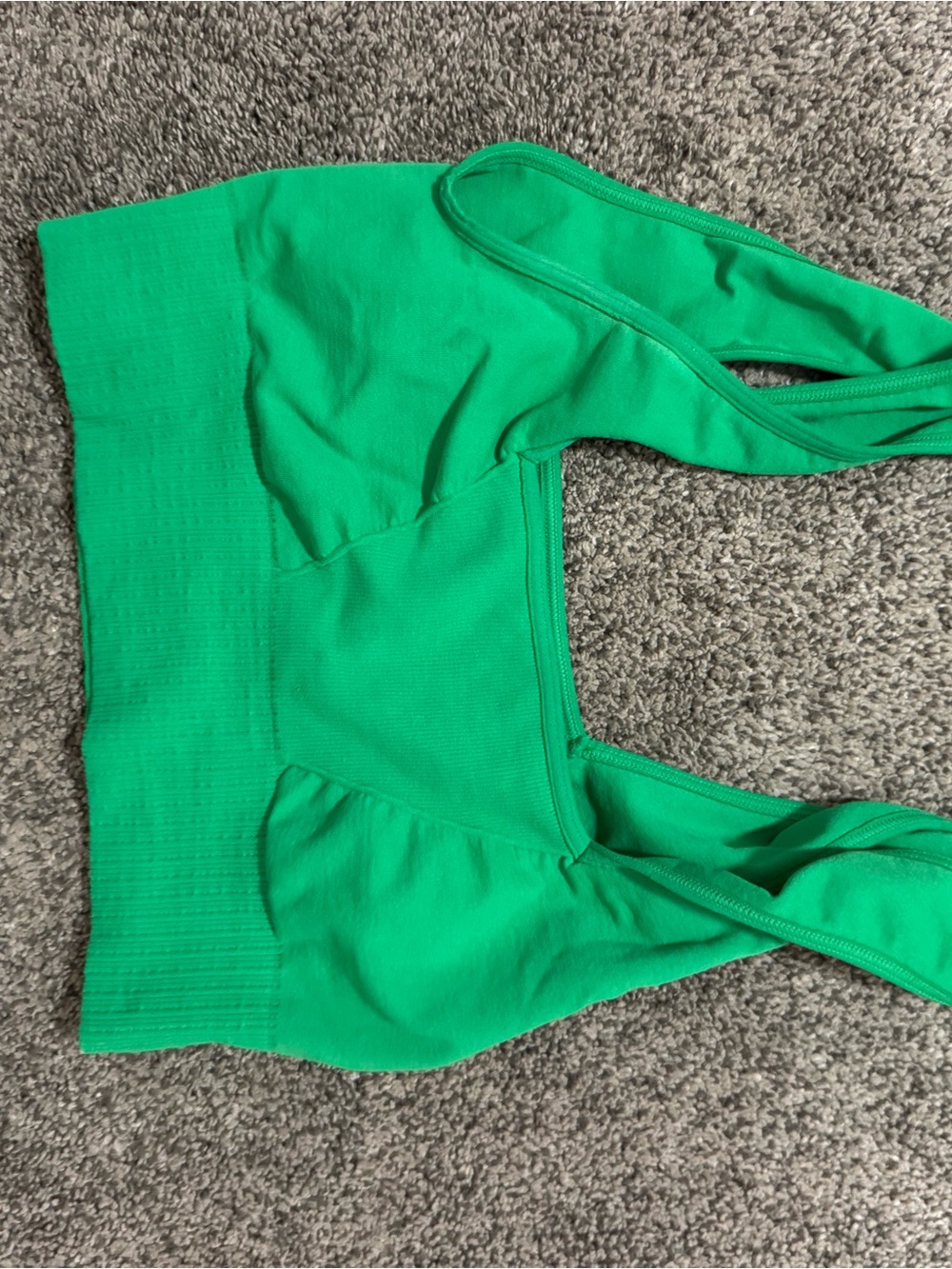 Free People Green Cropped Tank Bralette